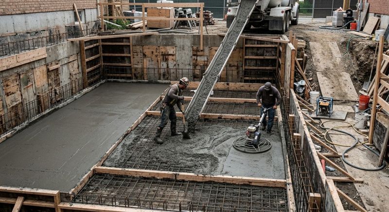 Basement Concrete Installation in Holly Ridge, NC