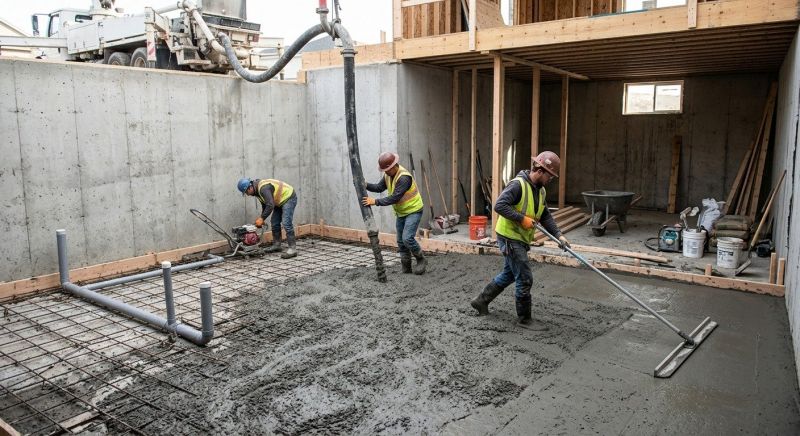 Basement Concrete Installation in Jacksonville, NC