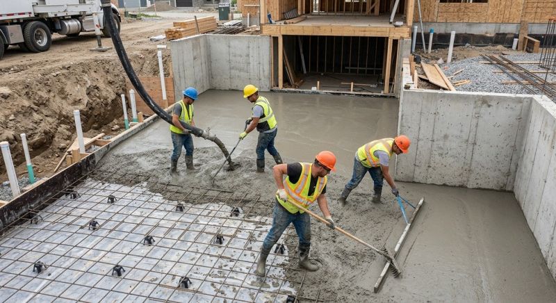 Basement Concrete Installation in Swansboro, NC