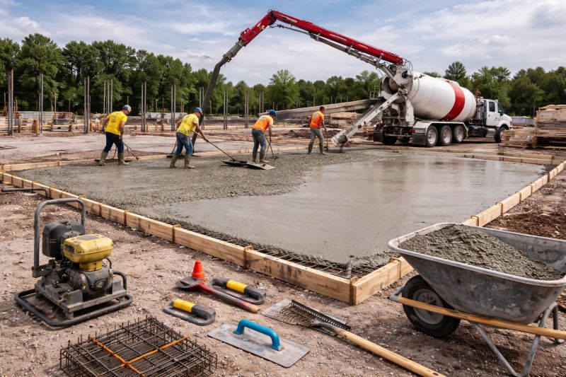 Commercial Slab Construction in Jacksonville, NC