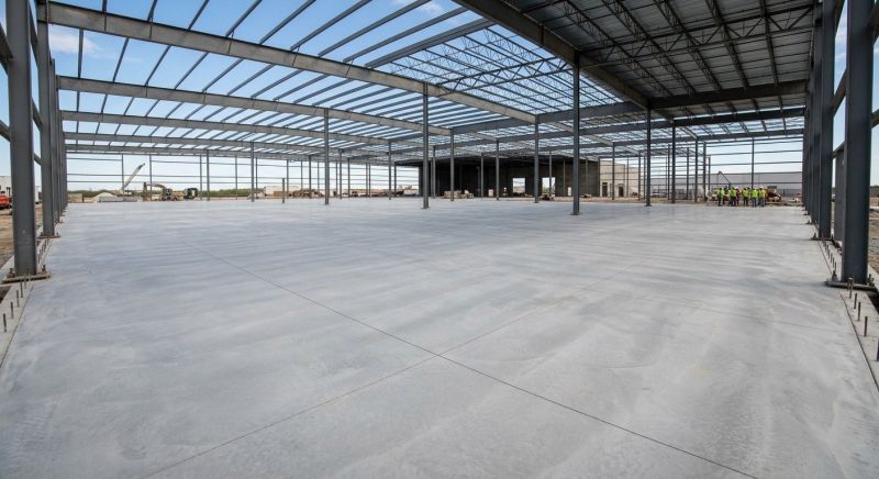 Commercial Slab Installation in Hubert, NC