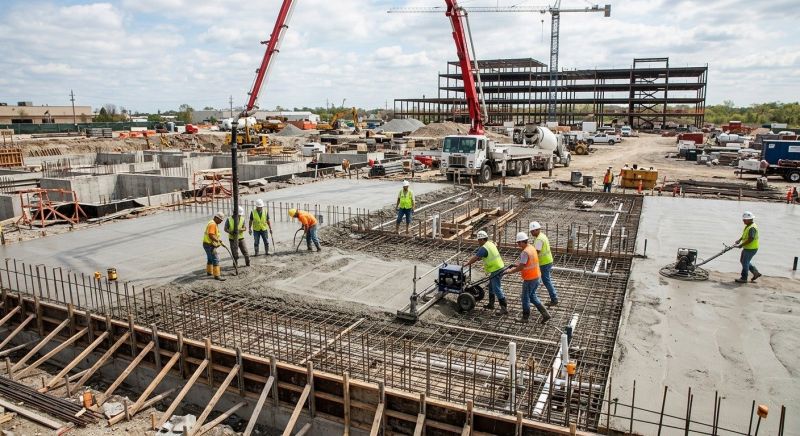 Commercial Slab Installation in Sneads Ferry, NC