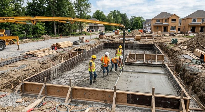Concrete Foundation Installation in Holly Ridge, NC