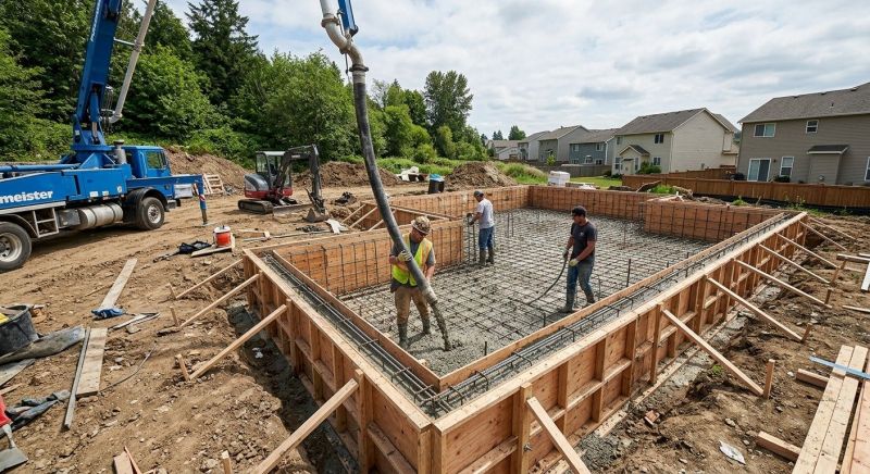 Concrete Foundation Installation in Maysville, NC