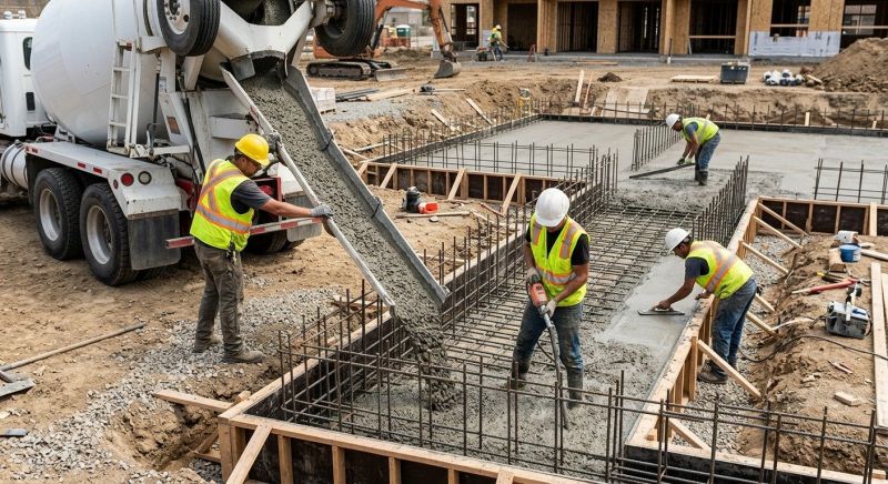Foundation Wall Pouring in Sneads Ferry, NC