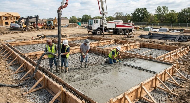 Poured Foundation Installation in Jacksonville, NC